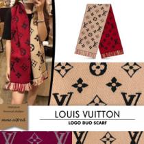 2020最新/限定 Louis Vuitton ルイヴィトン偽物★ ロゴマニア デュオ モノグラム柄 マフラー