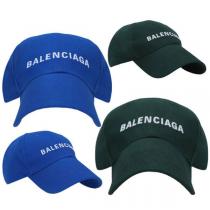 バレンシアガ キャップ 偽物 Balenciaga ギャバジン ベースボールキャップ ロゴが前面...