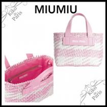 MiuMiu 可愛い！ミュウミュウ 籠バック コピー レザーUJ2 ROSA