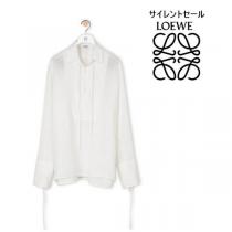 ロエベ tシャツ コピー LOEWE タイ付き*プルオーバー*リネンシャツ