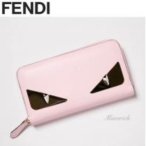 FENDI フェンディ モンスター 財布 コピー ラウンドジップ 長財布