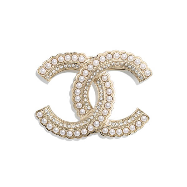 シャネル 偽物 CHANEL CCブローチ ココマークアクセパール BROOCH