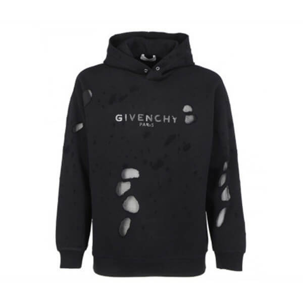 givenchy パーカー 偽物 GIVENCHY PARIS デストロイド フーディ ロゴ スウェット パーカー