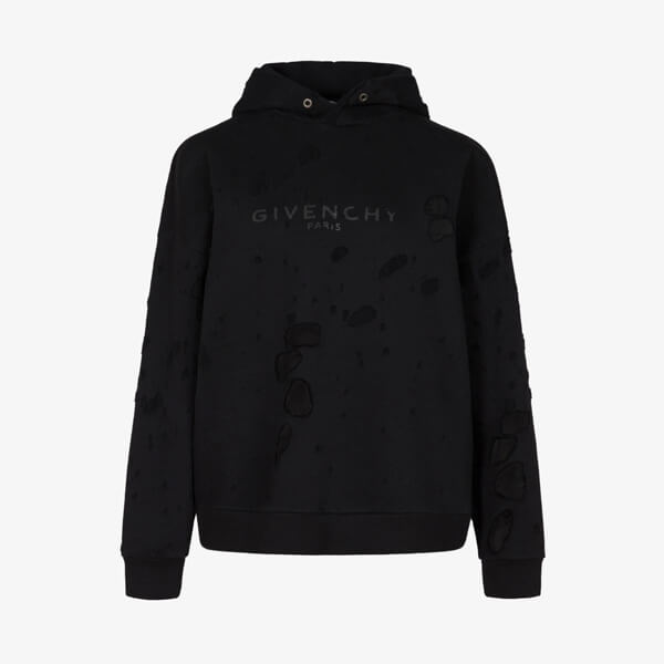 givenchy パーカー 偽物 GIVENCHY PARIS デストロイド フーディ ロゴ スウェット パーカー