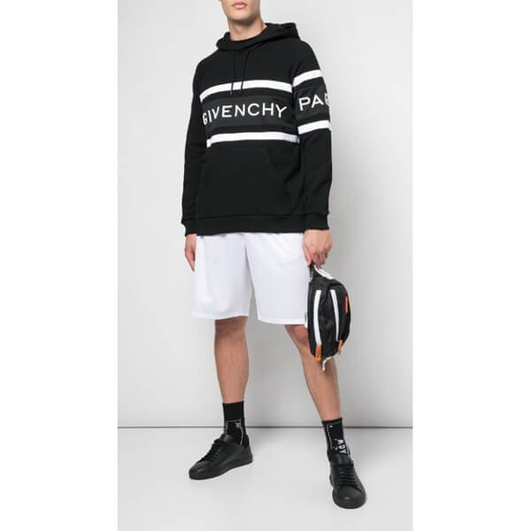 ジバンシー パーカー コピー GIVENCHY パーカー BMJ02L 3Y3P 004 ロゴ入りフードトレーナー