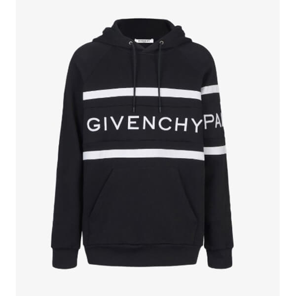 ジバンシー パーカー コピー GIVENCHY パーカー BMJ02L 3Y3P 004 ロゴ入りフードトレーナー