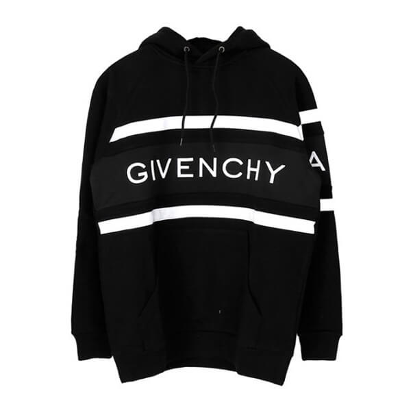 ジバンシー パーカー コピー GIVENCHY パーカー BMJ02L 3Y3P 004 ロゴ入りフードトレーナー