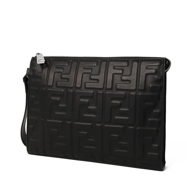 FENDI フェンディ クラッチバッグ 偽物 FF Embossed Clutch