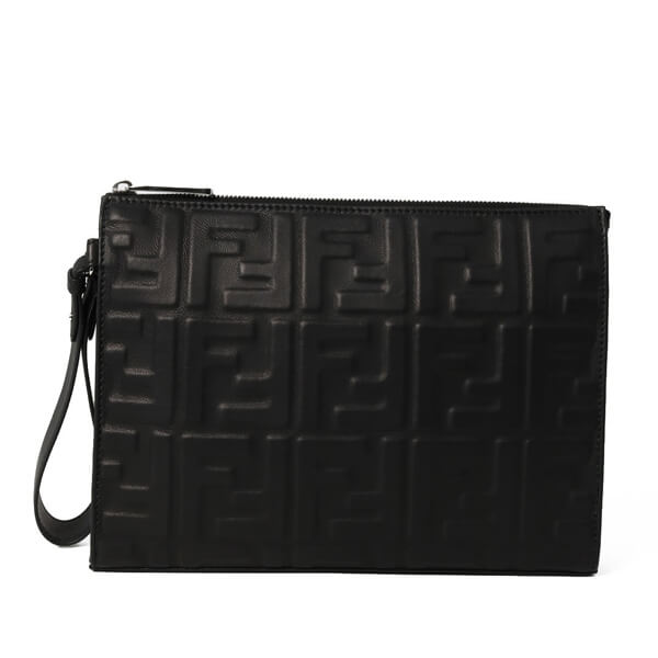 FENDI フェンディ クラッチバッグ 偽物 FF Embossed Clutch