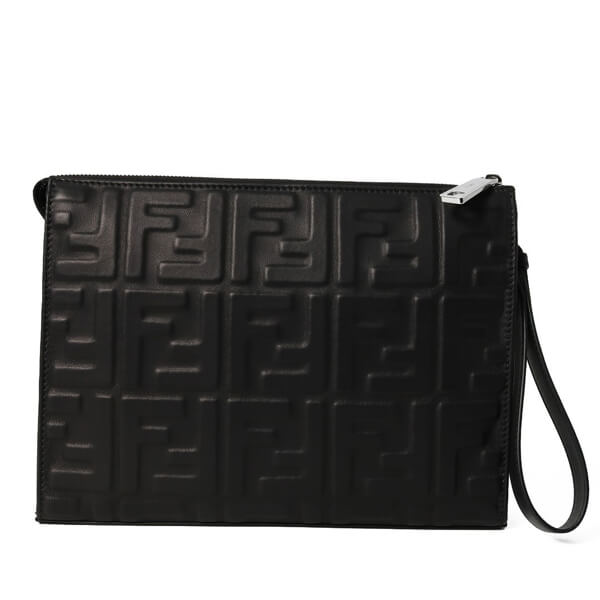 FENDI フェンディ クラッチバッグ 偽物 FF Embossed Clutch