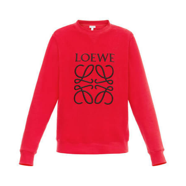 【18AW NEW】ロエベ トレーナー コピーLOEWE_women/Anagram Sweatshirt スウェット/レッド