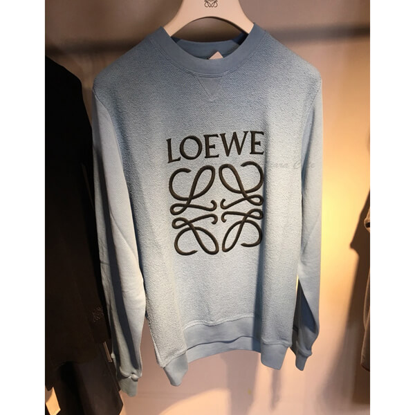 LOEWE ロエベ トレーナー 偽物_women/Anagram Sweatshirt スウェット/ブルー