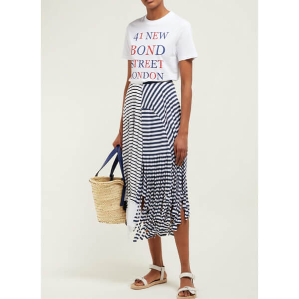 【LOEWE】BOND STREET ＆ロエベ Tシャツ コピー ロゴプリントコットンTシャツ S6199724CR