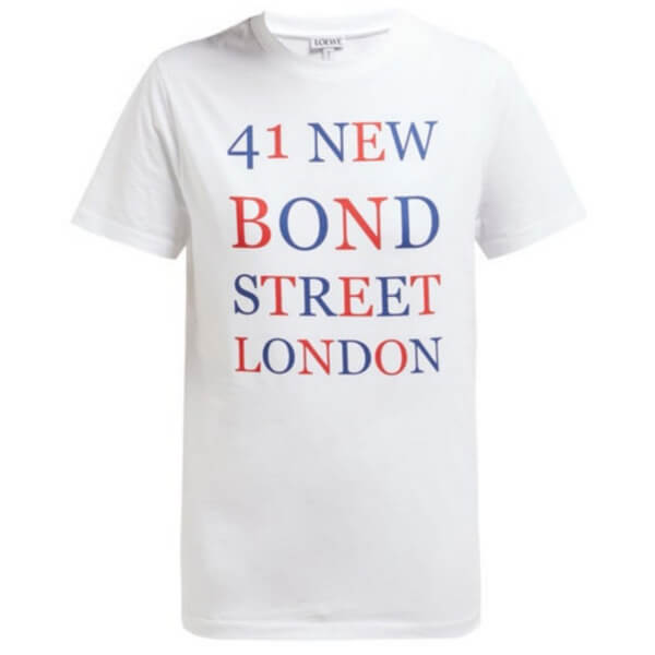 【LOEWE】BOND STREET ＆ロエベ Tシャツ コピー ロゴプリントコットンTシャツ S6199724CR