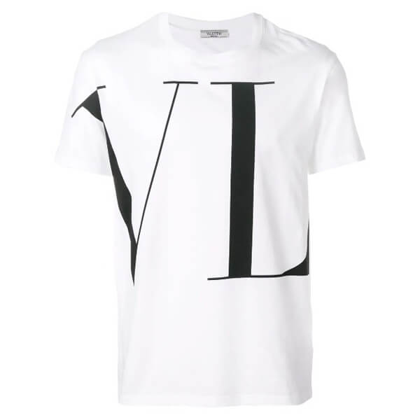 20SS【VALENTINO ヴァレンティノ Tシャツ コピー】マクロVLTN Tシャツコットンクルーネック SV3MG14D57F0BO