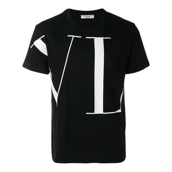 20SS【VALENTINO ヴァレンティノ Tシャツ コピー】マクロVLTN Tシャツコットンクルーネック SV3MG14D57F0BO