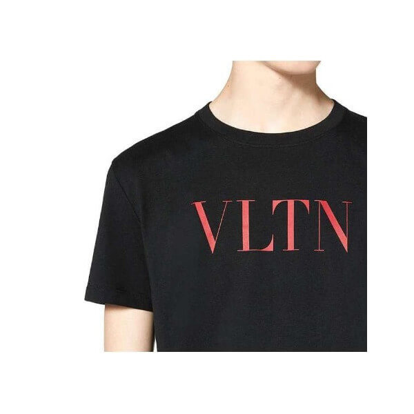 【VALENTINO ヴァレンティノ Tシャツ コピー】VLTN ロゴ TシャツG10V 3LE 0NR