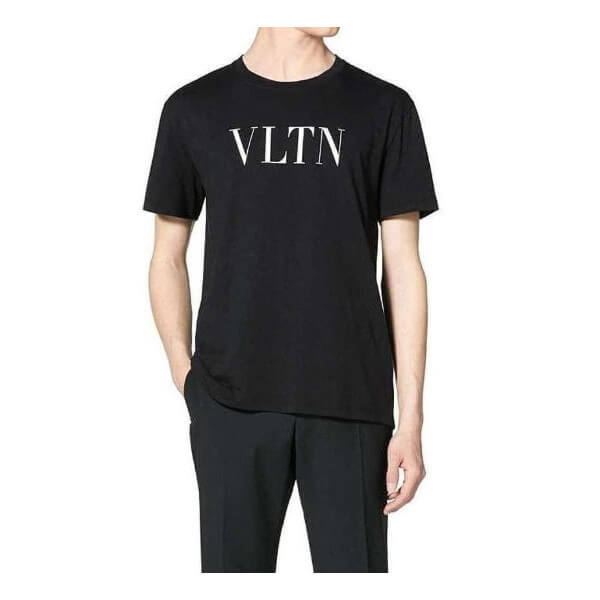 【VALENTINO ヴァレンティノ Tシャツ コピー】VLTN ロゴ TシャツG10V 3LE 0NR