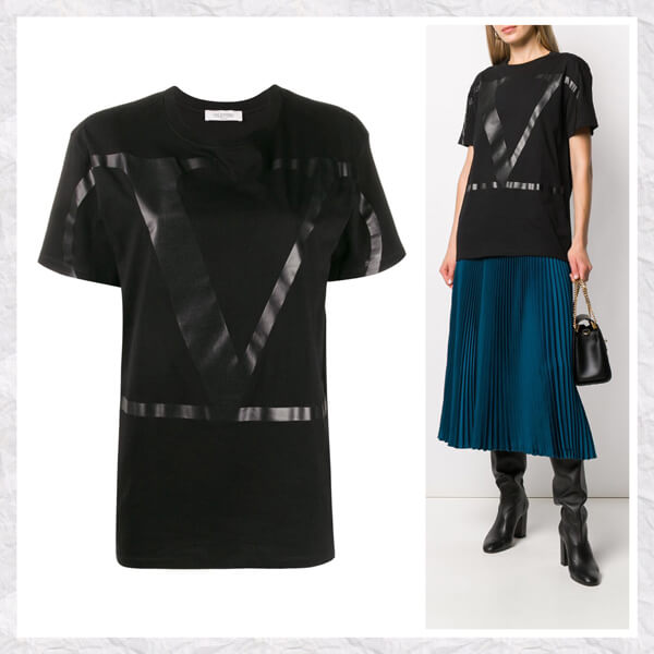 ◆VALENTINO ヴァレンティノ Tシャツ コピー◆VLOGO Tシャツ TV3MG02T5F6N02