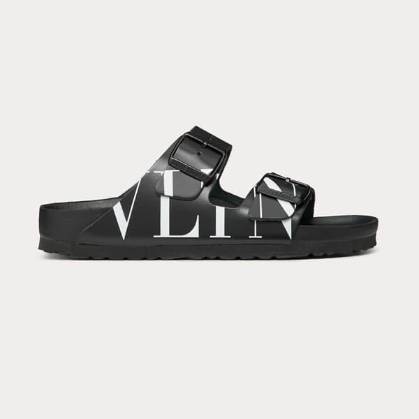 【海外VALENTINO】ヴァレンティノ サンダル コピー ビルケンシュトック コラボ VLTN スライダー SY0S0C48RKW0NI