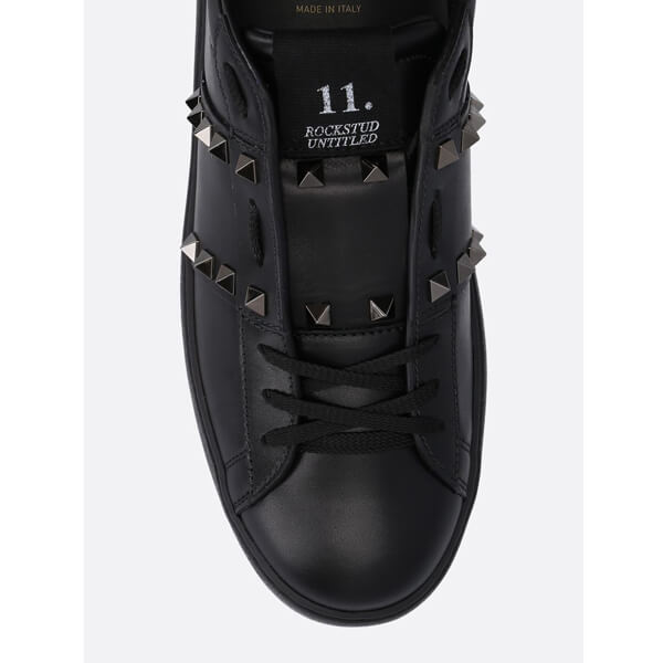 VALENTINO★新作★ヴァレンティノ スニーカー コピー レザーROCKSTUD UNTITLED NOIRスニーカー