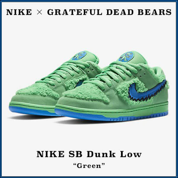 ナイキ スニーカー コピー【NIKE×GRATEFUL DEAD BEARS】激レア SB Dunk Low CJ5378-700