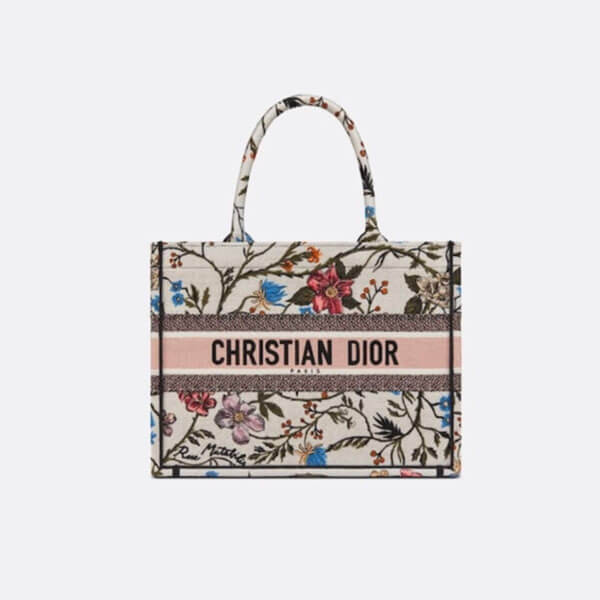 【DIOR ディオール ブックトート コピー】“DIOR BOOK TOTE”ローザ ムタビリス スモールバッグ