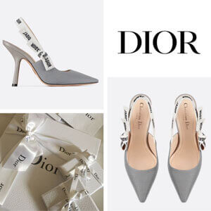 ディオール パンプス コピー DIOR♡J'Adior tissu グレー10cm KCC201TFL_S33G