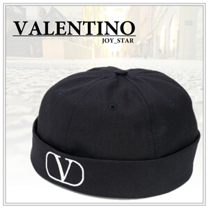 20SS◆Valentino ヴァレンティノ キャップ 偽物◆VLOGO コットンビーニー