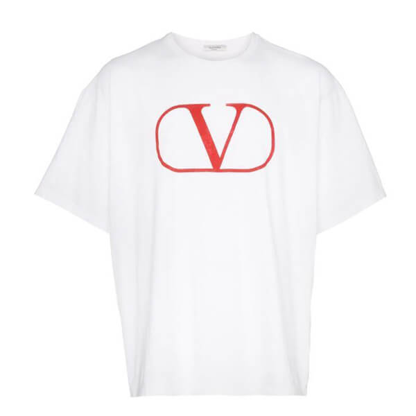 新作◆VALENTINO VALENTINO ヴァレンティノ Tシャツ コピー◆V ロゴ Tシャツ