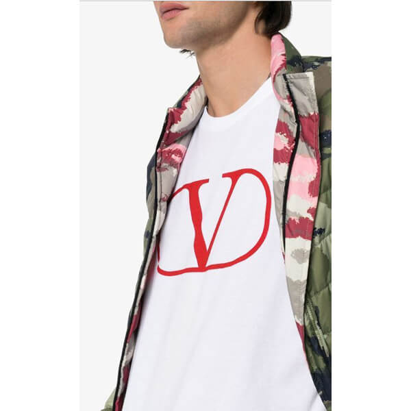 新作◆VALENTINO VALENTINO ヴァレンティノ Tシャツ コピー◆V ロゴ Tシャツ