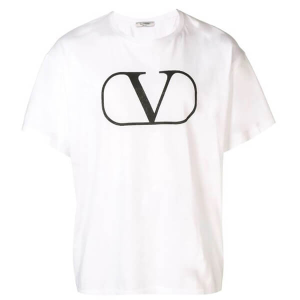 新作◆VALENTINO VALENTINO ヴァレンティノ Tシャツ コピー◆V ロゴ Tシャツ