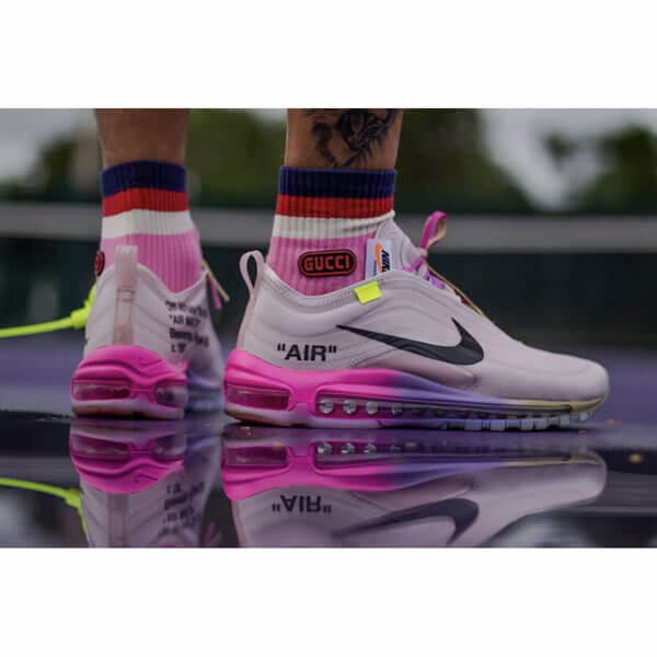 オフ ホワイト ナイキ エアマックス スニーカー コピー ナイキ ランニングシューズ Off-White Nike Air Max 97 Serena Williams エアマックス97 AJ4585-600