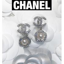 新作 CHANEL シャネル ピアス 偽物 CC シルバー 花柄 AB3557 B02593 N...