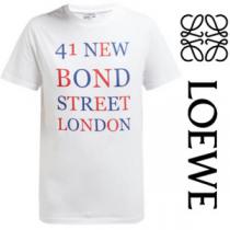 【LOEWE】BOND STREET ＆ロエベ Tシャツ コピー ロゴプリントコットンTシャツ ...