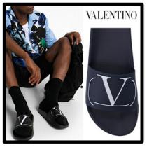 ◆VALENTINO VLOGO ヴァレンティノ サンダル コピー 新作 ラバー シャワーサンダ...