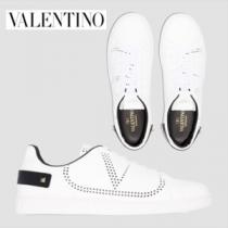 VALENTINO GARAVANI ヴァレンティノ スニーカー コピー バックネットレザースニ...