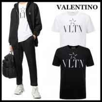 VALENTINO ヴァレンティノ Tシャツ コピー★VLTN LOGO TE STAR Tシャ...