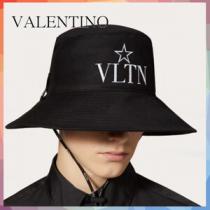 VALENTINO ヴァレンティノ キャップ 偽物 ナイロン VLTN STAR バケットキャッ...