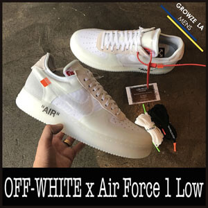 【NIKE】ナイキ オフ ホワイト スニーカー コピー ナイキコラボ Off-White x Air Force 1 Low