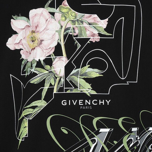  ジバンシー tシャツ 偽物 GIVENCHY 2020新作 フローラル ピオニー プリントTシャツ