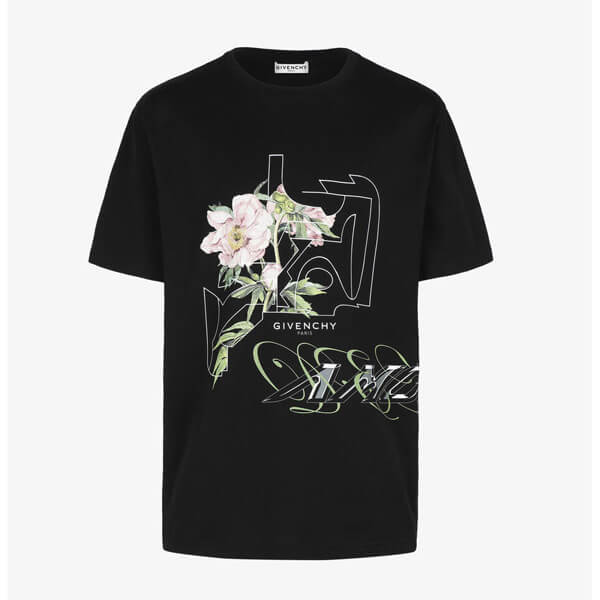  ジバンシー tシャツ 偽物 GIVENCHY 2020新作 フローラル ピオニー プリントTシャツ