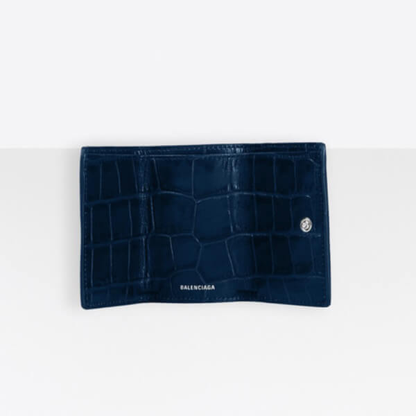 新作★BALENCIAGA★ コピーPapier mini wallet クロコダイル★3つ折り財布/クロコ3914460R70N4260