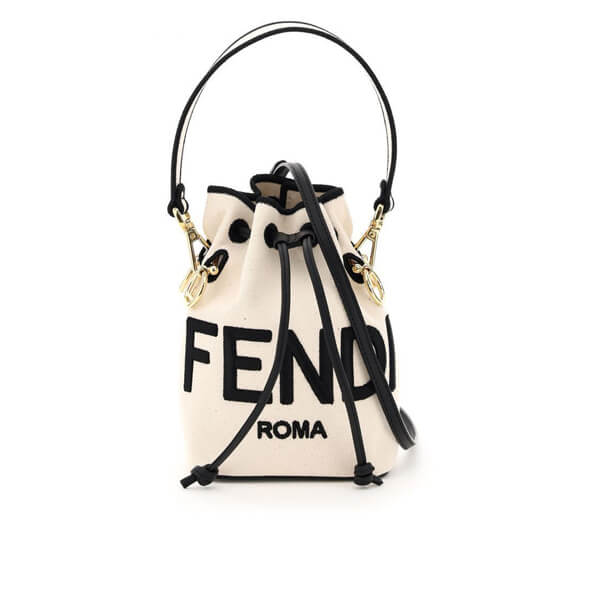 送料関税込■FENDI コピーモントレゾール ロゴキャンバス ミニバッグ■8BS010AD6T