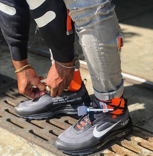 オフ ホワイト ナイキ エアマックス スニーカー コピー NIKE Off-White Air Max 97 ナイキ オフホワイト エアマックス97 AJ4585-001