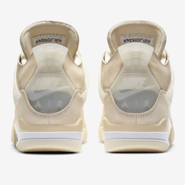 ナイキ オフ ホワイト スニーカー コピー ウィメンズ エアジョーダン ４ レトロ セイル コラボ Nike x Off-White Wmns Air Jordan 4 Retro Sail  CV9388-100