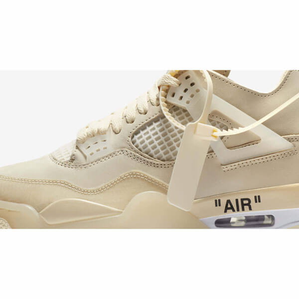 ナイキ オフ ホワイト スニーカー コピー ウィメンズ エアジョーダン ４ レトロ セイル コラボ Nike x Off-White Wmns Air Jordan 4 Retro Sail  CV9388-100