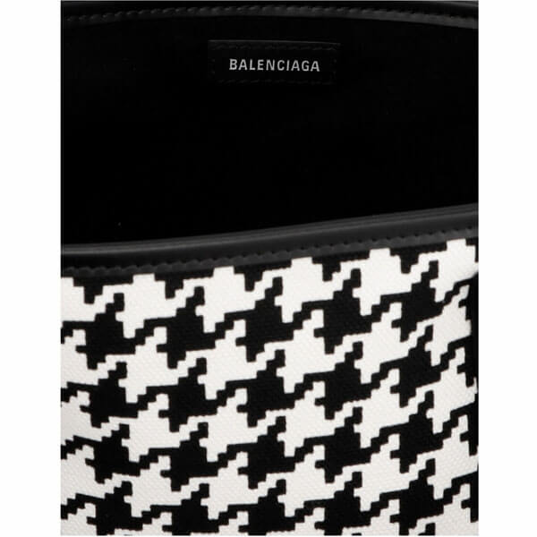 バレンシアガ トートバッグ コピー Balenciaga ネイビー カバ XS ハウンドトゥース