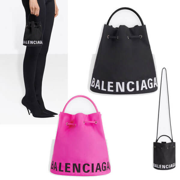 【バレンシアガ トートバッグ コピー】BALENCIAGA WHLL ドローストリング バケットバッグ XS