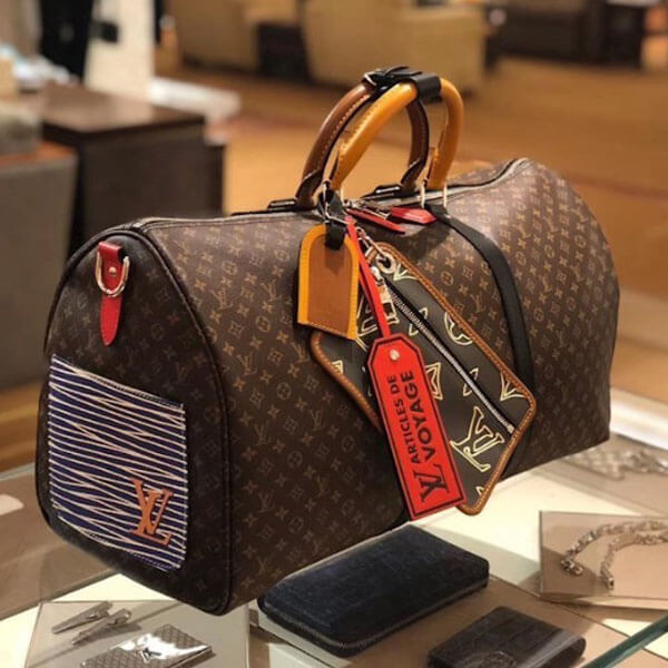 ルイ ヴィトン ボストンバッグ 偽物☆Louis Vuitton☆旅行のお供に♪キーポル・バンドリエール 50 M56855